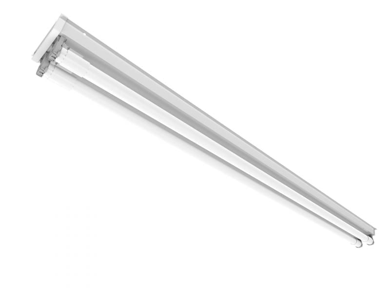Calha TP F 2 X 18w Slim P/Lâmpada Tubo Led Embutir/Sobrepor Ref.170005 - Lumepetro