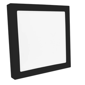 Plafon Led Quadrado Sobrepor 30 X 30cm 4000k 25w 1760lms Preto Se-240.1620 - Save Energy