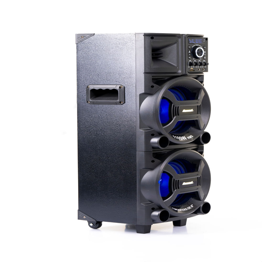 SKD CAIXA AMPLIF. AMVOX ACA 1101 BLACK DUPLO 8 BIVOLT 1100W - Imagem 5