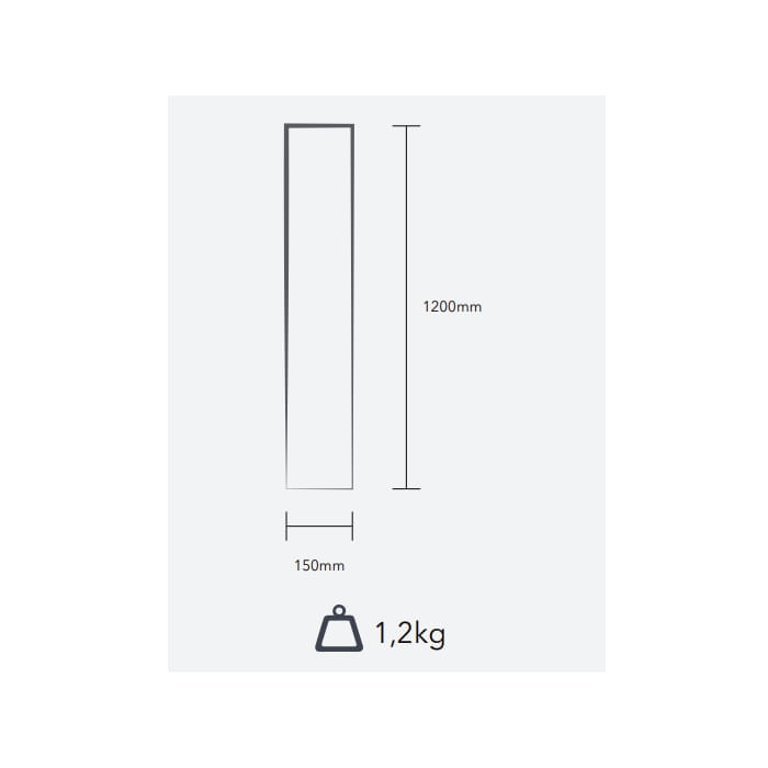 Plafon Led Linear Embutir 1200X150CM 3000K 40W 2500LMS Preto Se-240.1687 – Save Energy - Imagem 2