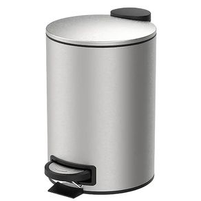 Lixeira Pedal e Balde Aço Inox Escovado Spin Brinox Lixeira Pedal e Balde 12L Aço Inox Escovado Spin Brinox