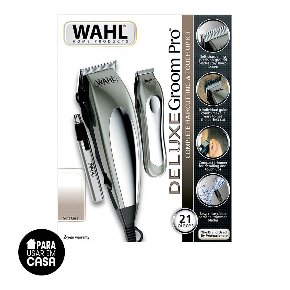Kit Máquinas de Corte e Aparador Deluxe Groom Pro Wahl - Imagem 3