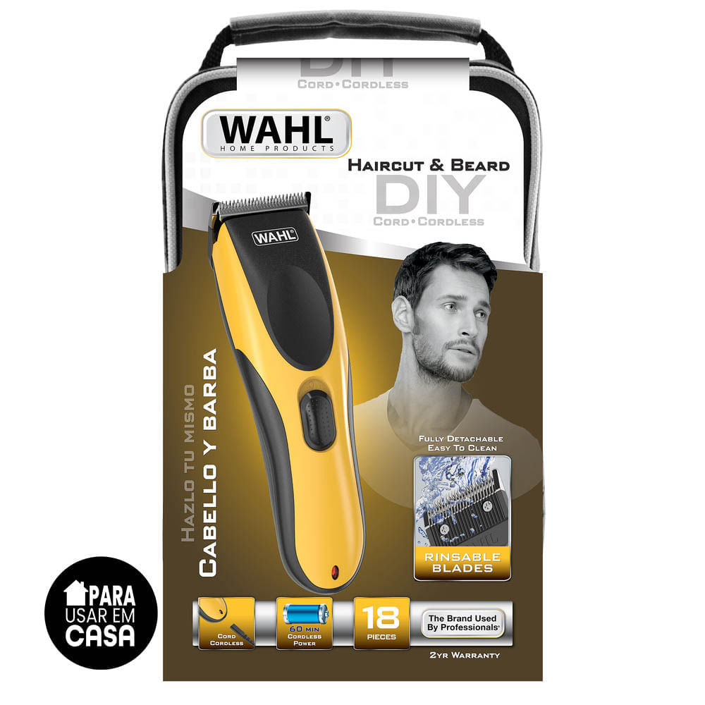 Máquina de Cortar Cabelo e Aparador Haircut & Beard DIY Sem Fio Bivolt Wahl - Imagem 3