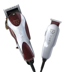 Kit Máquina de Cortar Cabelo Wahl Magic Clip e Hero 220v 220v