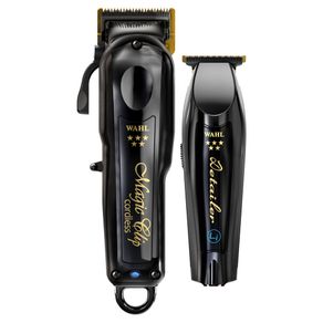 Combo Máquina de Cortar Cabelo e Aparador Sem Fio Barber Cordless Bivolt Bivolt