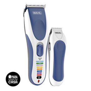 Kit Máquinas de Cortar Cabelo e Aparador Sem Fio Color Pro Cordless Wahl Combo Máquina de Cortar Cabelo e Aparador Sem Fio Color Pro Cordless