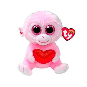 Pelúcia Toyng  Macaco Rosa Ty Beanie Boos Brinquedo