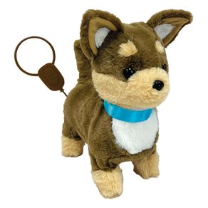 Cachorro de pelúcia Playfull Pets com controle remoto Toyng - bege