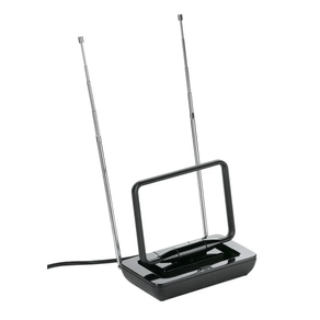 Antena Interna para TV Aberta de Sinal Digital HD, Telescópica,  UHF / VHF e Rádio FM