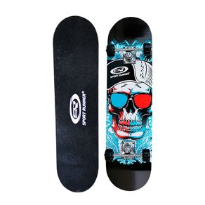 Skate Infantil Toyng  Iniciante Montado Caveira