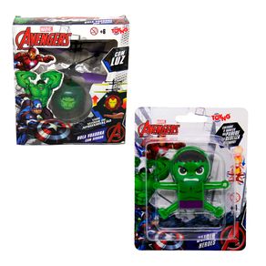 Kit Marvel Com Bola Voadora E Boneco Desliza Sozinho Hulk