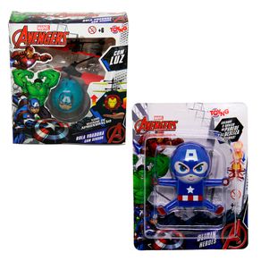 Brinquedo Bola Voadora Marvel Capitão América Com Sensor De Mão E Luz Toyng + Brinquedo Bo