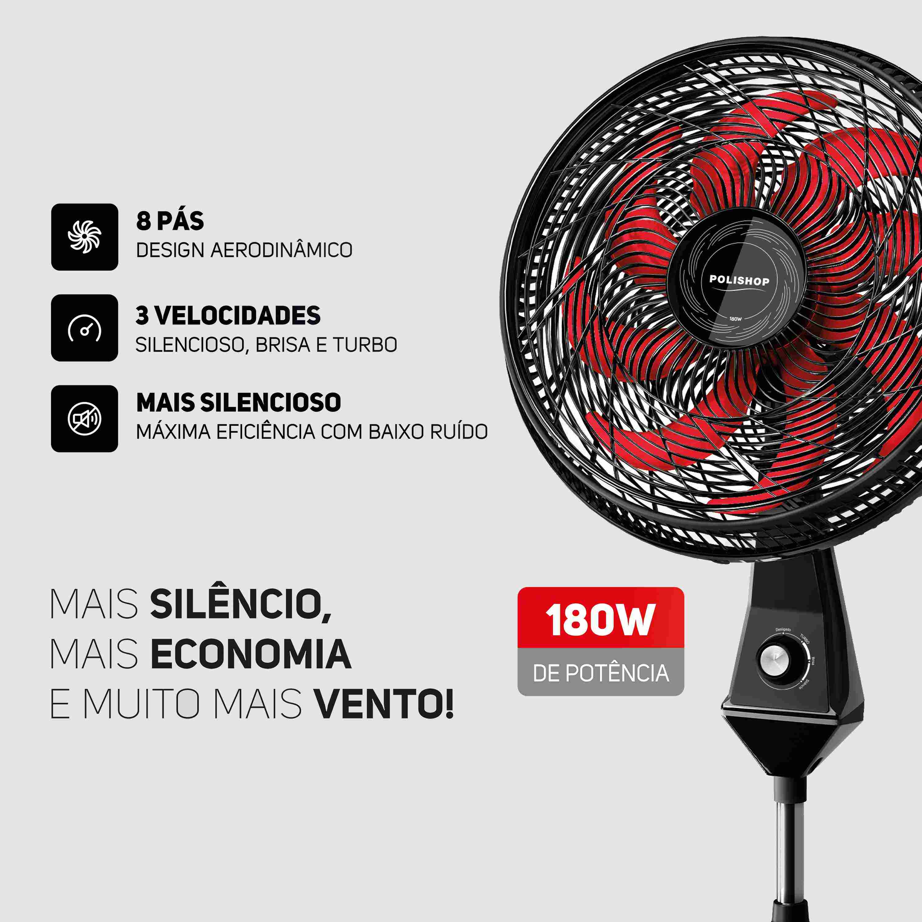 Ventilador de Coluna Polishop - Imagem 3