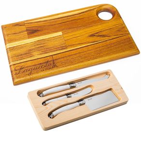 Kit para Aperitivos Laguiole La Tour Original Tábua e facas de Luxo