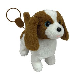 Cachorro de pelúcia Playfull Pets com controle remoto Toyng - Marrom