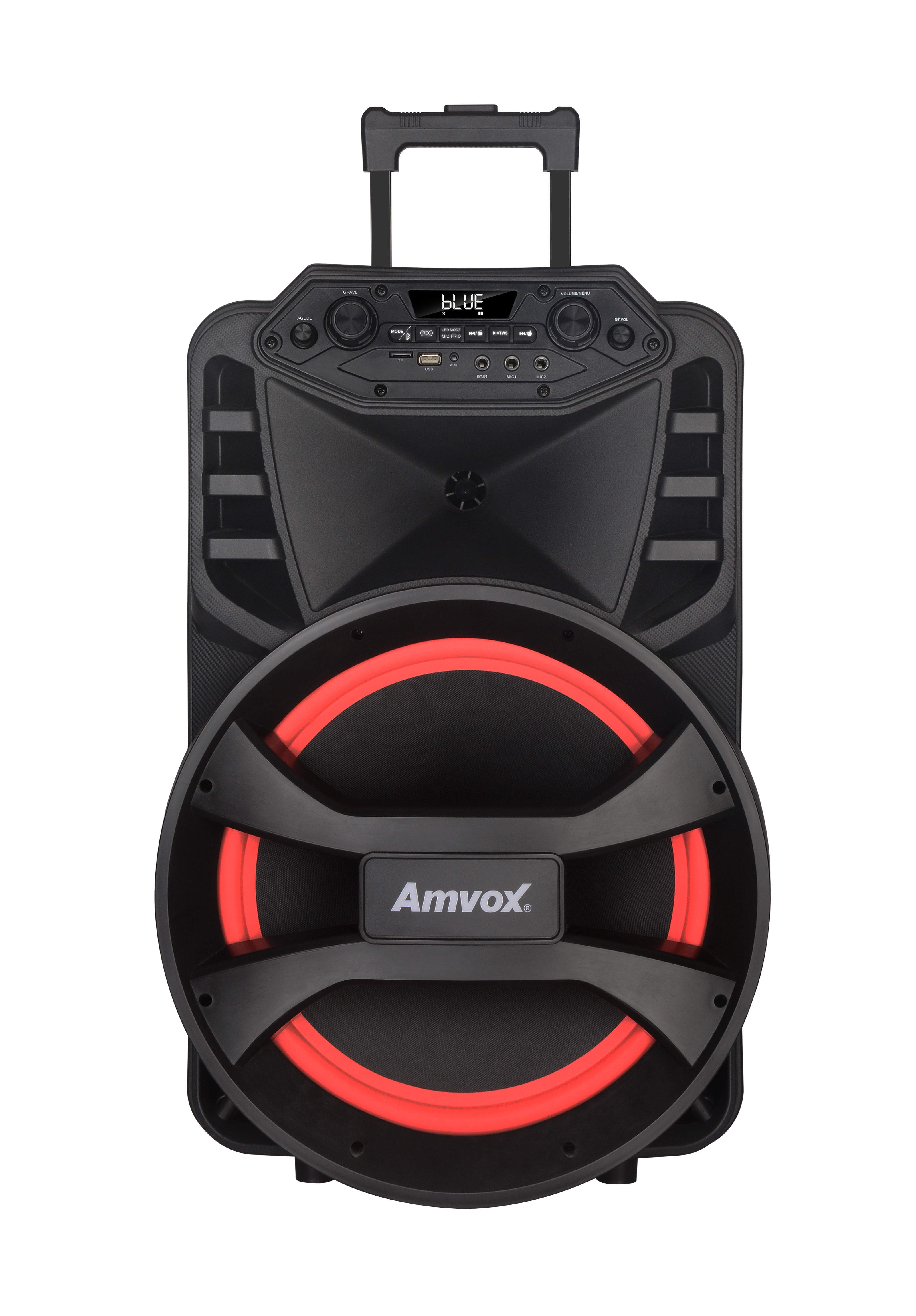 Caixa Amplif 880W Amvox ACA880 Vegas Led BT Bateria Bivolt - Imagem 2