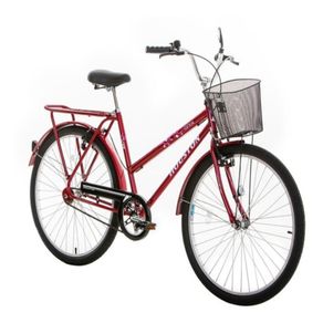 Bicicleta A26 Cesto Houston Onix Vb 1v Vermelha