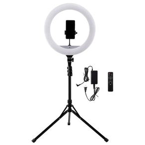 Luminária Ring Light 18 polegadas c/ Tripé, controle remoto e encaixe para Smartphone