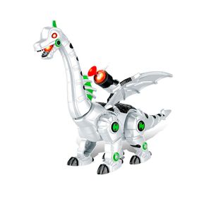 Dragão Dinossauro Toyng Robô de Brinquedo Solta Fumaça