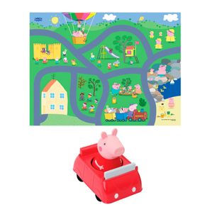 Peppa Pig - tapete com carrinho modelo grande Toyng