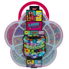 Kit Miçangas Glamour beads Toyng Pulseiras Estojo Flor