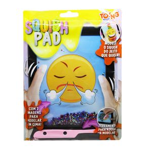 Squish Pad Toyng Lousa com 2 Imagens p/ Modelar Emoji