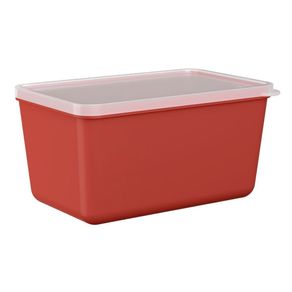 Pote 600ml Basic Coza 18 x 9,3 x 7,4 cm - Vermelho