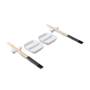 Conjunto de hashi para 2 pessoas Nankin 6 peças