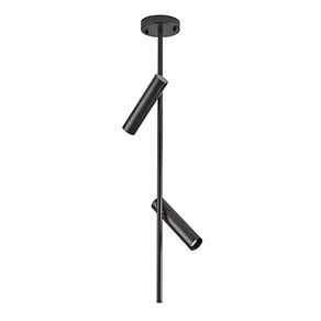 Spot Sobrepor Clus P/2 Lâmpadas /Mini Dicroica Preto Ref.2917 - Nordecor Nordecor