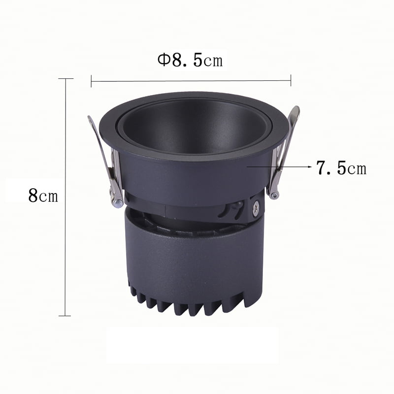 Spot Led Embutir Zagle 10W 2700K 24º IRC97 Preto REF.6445 - Nordecor - Imagem 5