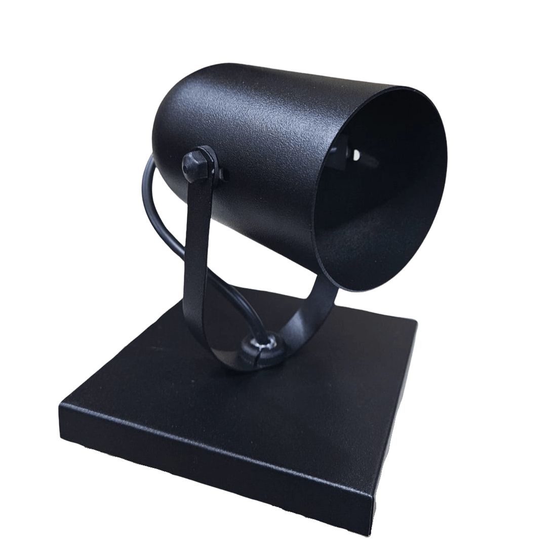 Spot Sobrepor Preto Texturizado P/ 1 Lâmpada Par 20 Ref.130/1 - Rioprelustres