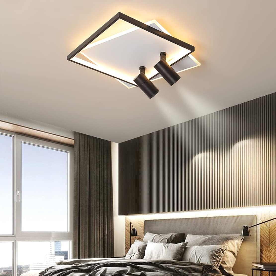 Plafon Led Minimalista Sobrepor Duplo P/2 GU-10 60CM 67W 3000K 8600Lms Ref 5231 - All Lux - Imagem 3