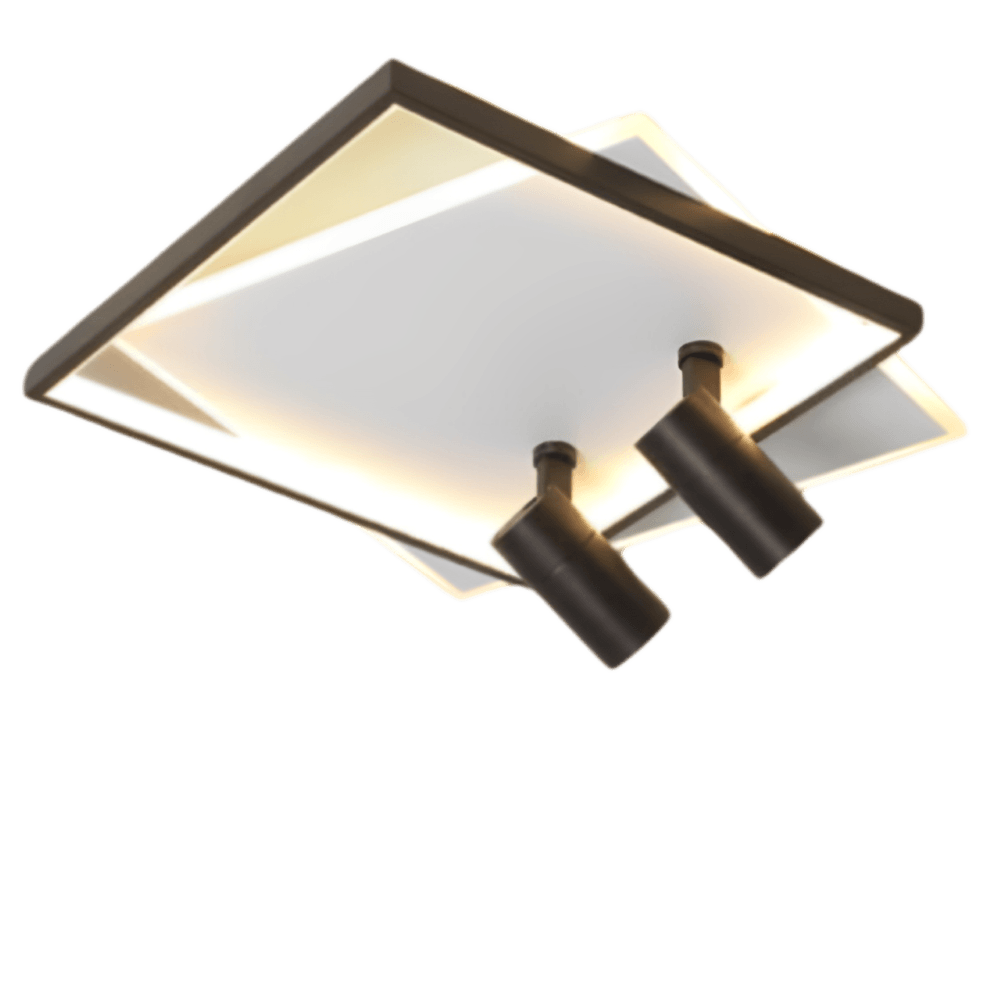 Plafon Led Minimalista Sobrepor Duplo P/2 GU-10 60CM 67W 3000K 8600Lms Ref 5231 - All Lux