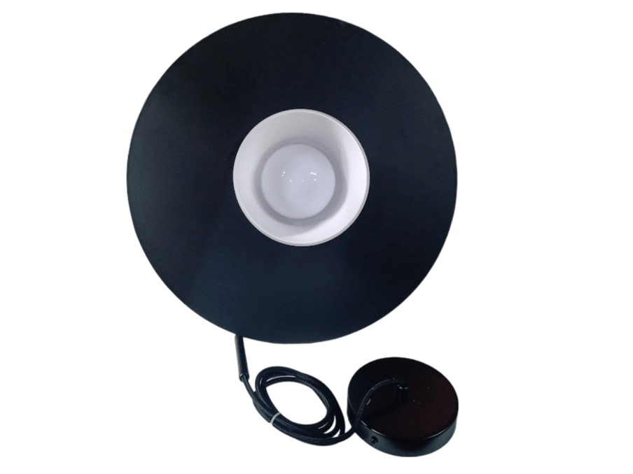 Pendente Led Capelo Grafite/Leitoso 42X25CM 2700K 7W 700LMS CAP1PD01GR042 - Bella Iluminação - Imagem 2