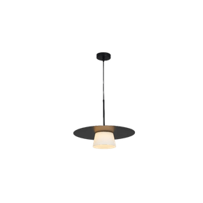 Pendente Led Capelo Grafite/Leitoso 42X25CM 2700K 7W 700LMS CAP1PD01GR042 - Bella Iluminação Bella Iluminação