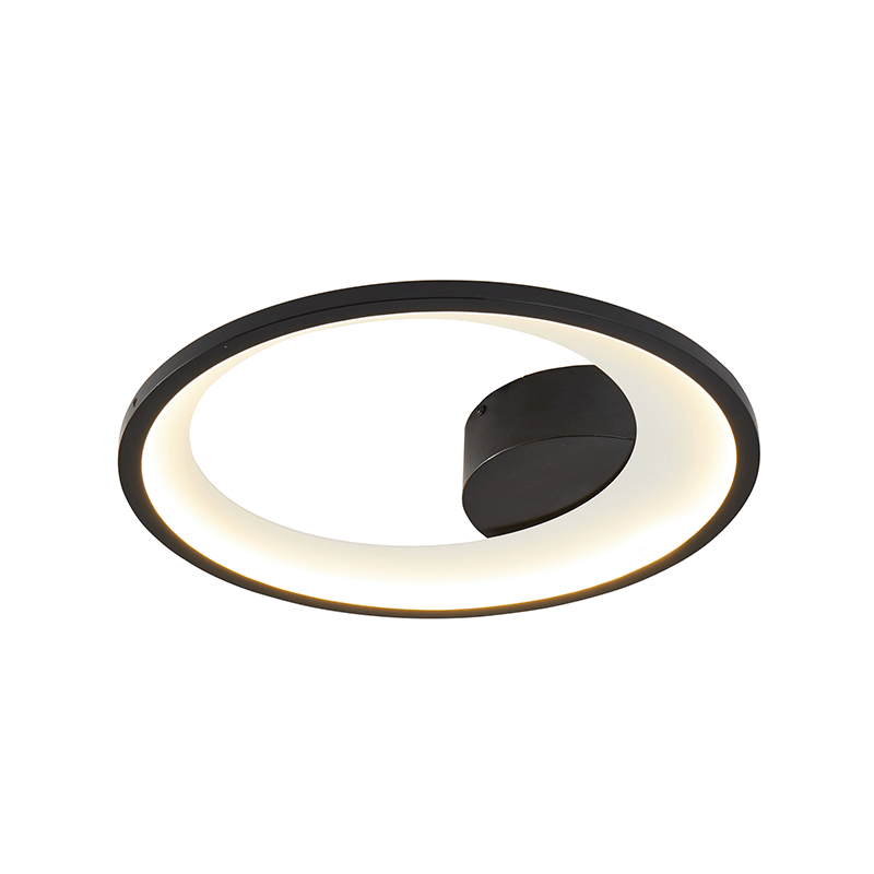 Plafon Led Zahal Uno 7x42CM Preto 3000K 27W 2025Lms Ref.2512 - Nordecor - Imagem 2