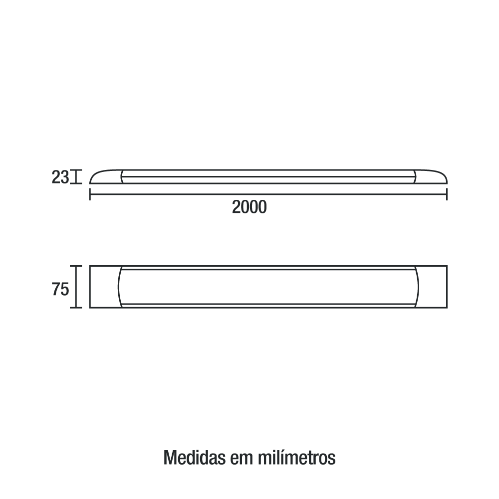Luminária Led Sobrepor Slim 72w 200cm 6500k Bivolt 5040lms Ref.81926004 - Blumenau - Imagem 2