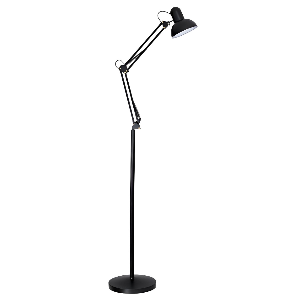 Luminária Coluna Chão Articulável Preta 280x850x320MM P/1 E-27 REF.LPA10116 - G20