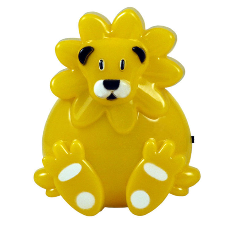 Luminária Residencial Luz Noturna Led Leão Amarelo 1w Bivolt Ref.LDL30112 - G20