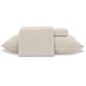 Jogo de Cama CASAL 3 Peças JOLITEX TERNILLE 300 Fios - Toque de Seda - Fendi