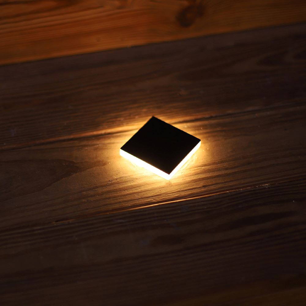 Spot Led Embutir Solo Siva Quadrado 360G 1W 30LMS 3000K Preto Ref.6582 - Nordecor - Imagem 3