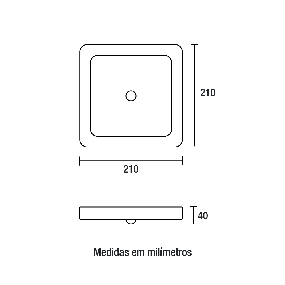 Plafon Led Quadrado Sobrepor 21 x 21CM 6500K 18W 1350LMS C/Sensor Ref.80816004 - Blumenau - Imagem 2
