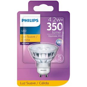 Lâmpada Led Dicróica GU10 4,5W 2700K 350Lms Bivolt 929001368511/1911511 - Philips