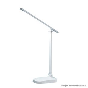 Luminária Mesa Led Pelicano 7W 6000K Usb Branca Ref.IM07316 - Empalux
