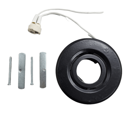 Spot Dicroica Embutir Dirigivel Redondo Mini Dicroica Dirigivel Mf8535 Preto - Metal Tecnica