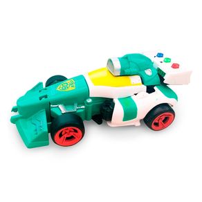 Kit 3 Carros Transformáveis Em Robô Com Luz E Som Interativo