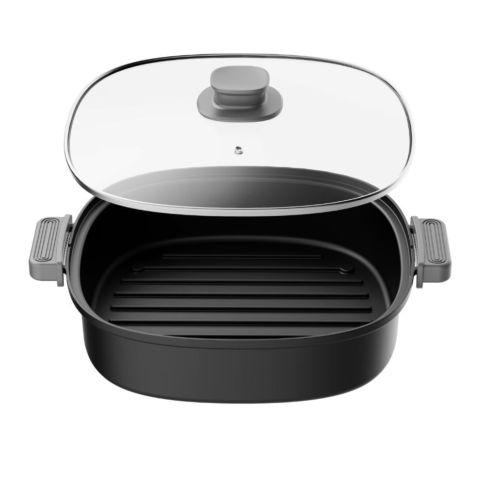 Air Fryer 5L Amvox ARF 1150 1500W 2 em 1 Preto/Prata - Imagem 4