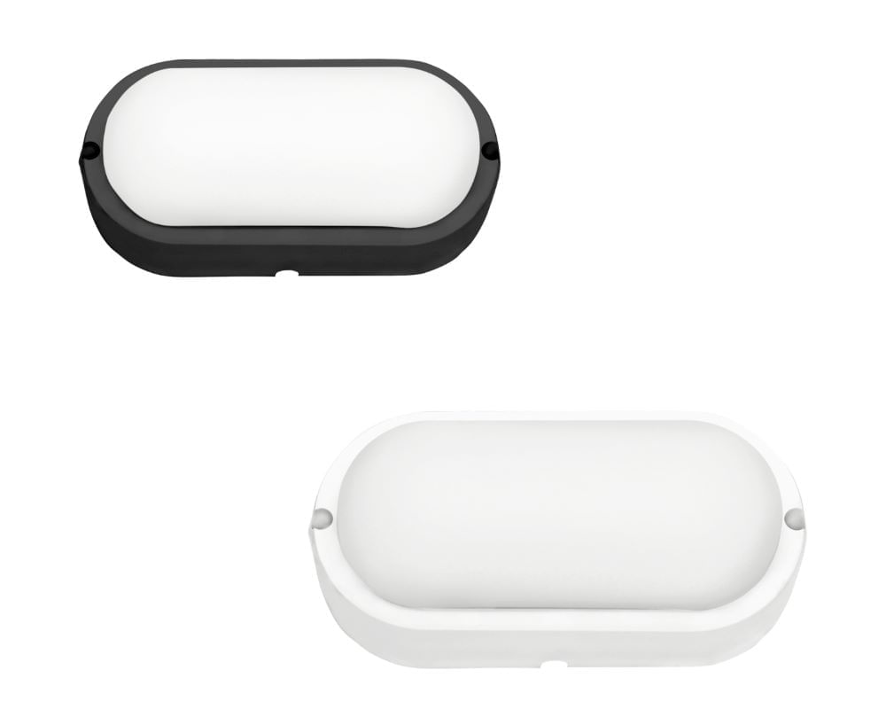 Arandela Led Tartaruga 12w 6500k Bivolt Policarbonato IP-65 - Blumenau