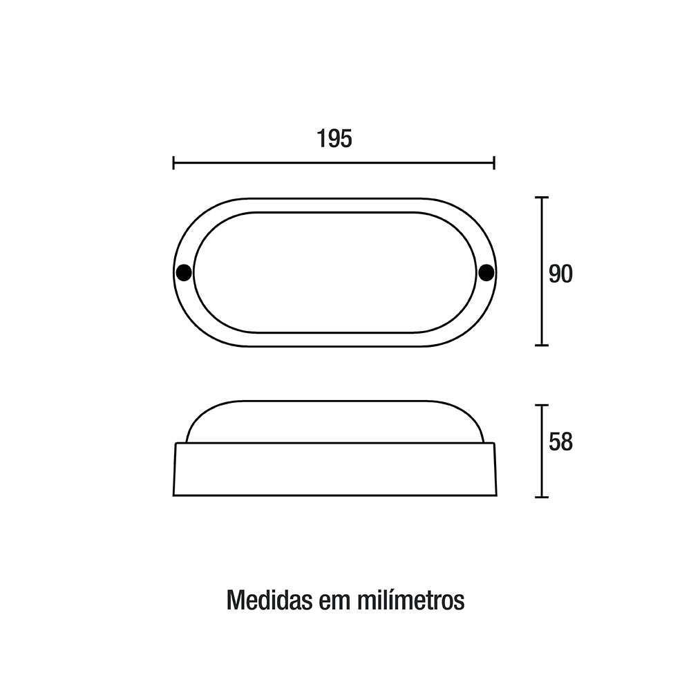 Arandela Led Tartaruga 12w 6500k Bivolt Policarbonato IP-65 - Blumenau - Imagem 3
