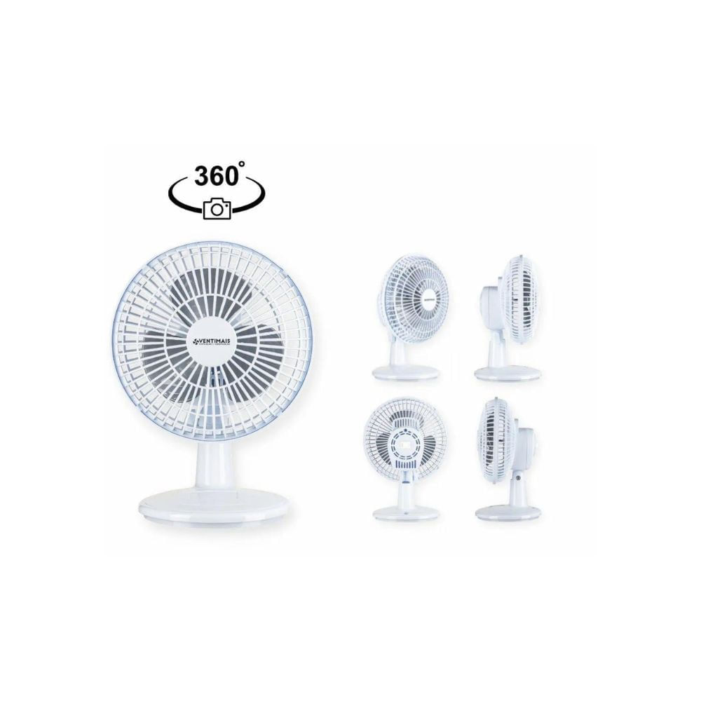 Ventilador Mini 20cm Ventimais Turbo 2 Vel Branco/Prata - Imagem 4